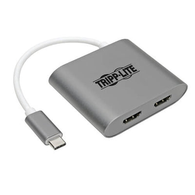 Eaton U444-06N-2H-MST Tripp Lite Series USB-C Adapter, Dual HDMI 4K MST Adapter (M/2xF), Gray