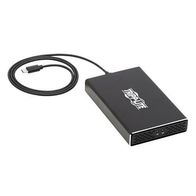 Eaton U457-2M2-SATAG2 Tripp Lite Series USB-C to Dual M.2 SATA SSD/HDD Enclosure Adapter - USB 3.1 Gen 2 (10 Gbps), Thunderbolt 3