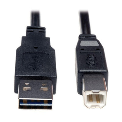 Eaton UR022-006 Tripp Lite Series Universal Reversible USB 2.0 Cable (Reversible A to B M/M), 6 ft. (1.83 m)