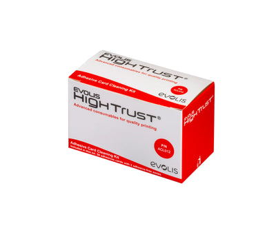 Evolis ACL012 ADHESIVE CARD CLEANING KIT - 50 adhesive cards with 2 adhesive-free zones