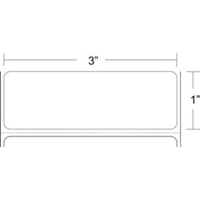 Epson 111198200 L90 Labels, 3.00" X 1.00", Black, 1000 Labels Per Roll, 10 Rolls