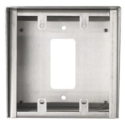 Aiphone SBX-2G/A Surface Mount Box For 2-Gang Stainless Steel Stations