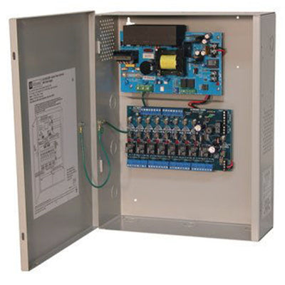 Altronix AL1012ULACM Access Power Controller w/ Power Supply/Charger, 8 Fused Relay Outputs, 12VDC @ 10A, FAI, 115VAC, BC400