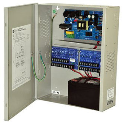 Altronix AL1012ULXPD16CB Power Supply Charger, 16 PTC Class 2 Outputs, 12VDC @ 10A, 115VAC, BC400 Enclosure