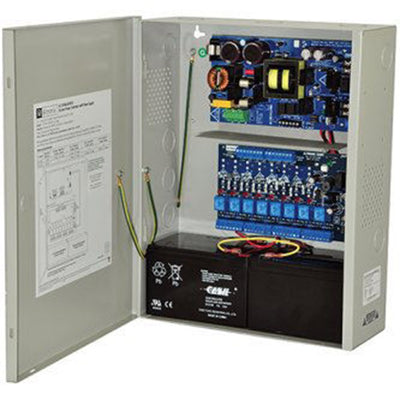 Altronix AL1024ULACMCB Access Power Controller w/ Power Supply/Charger, 8 PTC Class 2 Relay Outputs, 24VDC @ 10A, FAI, 115VAC, BC400
