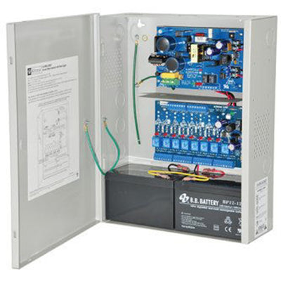 Altronix AL400ULACMCB Access Power Controller w/ Power Supply/Charger, 8 PTC Class 2 Relay Outputs, 12/24VDC @ 4A, FAI, 115VAC
