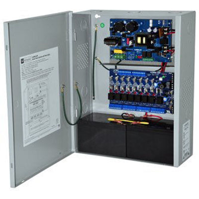Altronix AL600ULACM Access Power Controller w/ Power Supply/Charger, 8 Fused Relay Outputs, 12/24VDC @ 6A, FAI, 115VAC, BC400