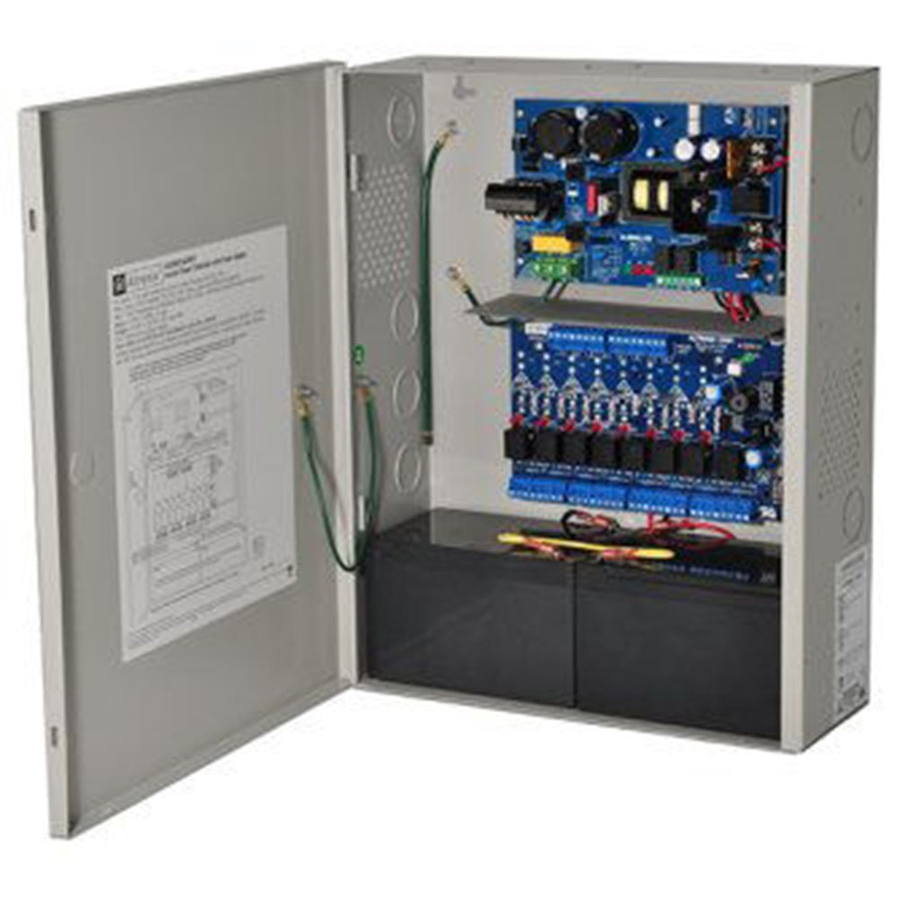 Altronix AL600ULACMCB Access Power Controller w/ Power Supply/Charger, 8 PTC Class 2 Relay Outputs, 12/24VDC @ 6A, FAI, 115VAC