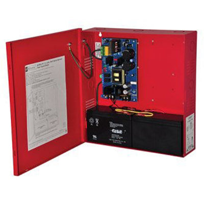 Altronix AL600ULXR Power Supply Charger, Single Class 2 Output, 12/24VDC @ 6A, 115VAC, Red BC300 Enclosure