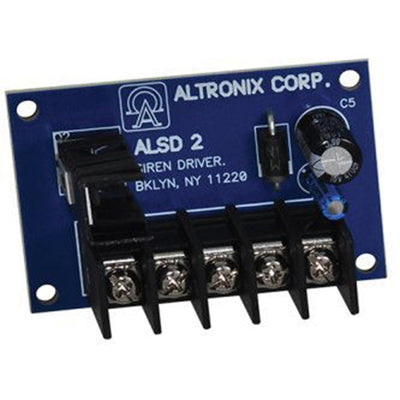 Altronix ALSD2 Dual Channel Siren Driver, 6/12VDC, 103 db to 111 db