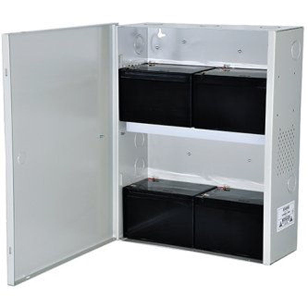 Altronix BC400SG Enclosure, 15.5"H x 12.25"W x 4.5"D, Grey, 19 Gauge, Indoor, includes battery shelf