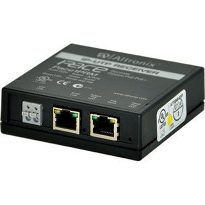 Altronix PACE1PRM Long Range Ethernet Single Port Receiver, 100Mbps per port, Passes PoE/PoE+, Requires Compatible Transceiver