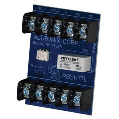 Altronix RBSNTTL Relay Module, Ultra Sensitive, 12/24VDC, DPDT Contacts @ 1A - 120VAC or 2A - 28VDC