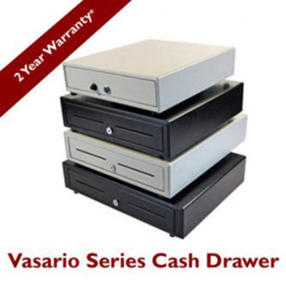 APG Cash Drawer VB320-BL1313-B27 Vasario Drawer,Black,1 Media Slot,320 US