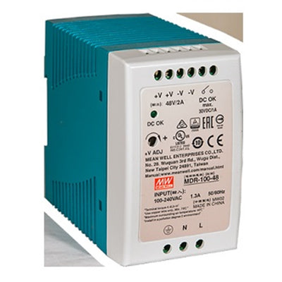 Barox PS-DIN-AC/48/100 power supplies for DIN rail, 85-264VAC, 120-370VDC, 100W