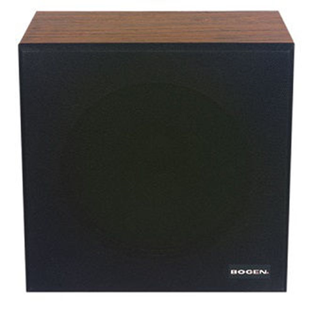 Bogen WBS8T725V SPEAKER, WALL BAFFLE ASSEMBLY w/ TRANSFORMER, RECESSED VOLUME CONTROL, WALNUT FINISH
