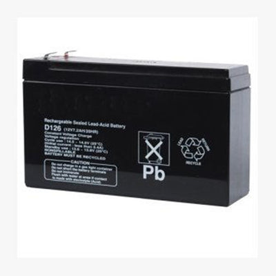 Radionix D126 Battery, 12V 7Ah - A rechargeable sealed lead-acid power supply used as a secondary power supply or in