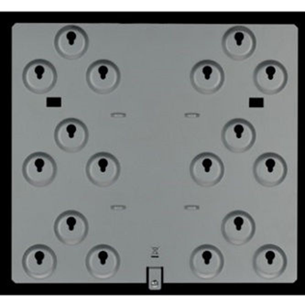 Radionix D9002-5 Mounting plate, 6 location 3-hole, 5 pcs - 5 pack of mounting skirts for B8103, D8103, D8108A, and D8109
