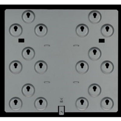 Radionix D9002-5 Mounting plate, 6 location 3-hole, 5 pcs - 5 pack of mounting skirts for B8103, D8103, D8108A, and D8109