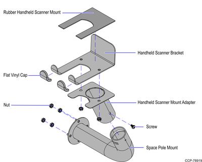 NCR 7350-K804 Handheld Scanner Mounting Arm