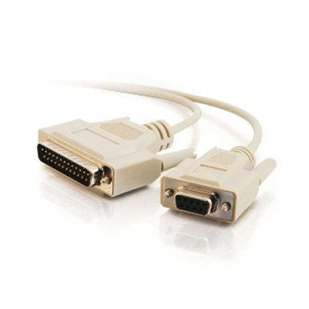 CablesToGo 03019 6ft DB25M TO DB9F NULL MODEM CBL