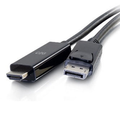 CablesToGo 50194 6ft DisplayPort to HDMI Cable 4K Black