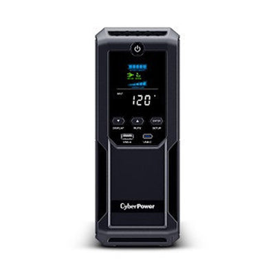 CyberPower BRG1500AVRLCD2 1500VA/900W Mini-tower AVR UPS. 12 Outlet, LCD, Serial/USB, 3Yr Wty