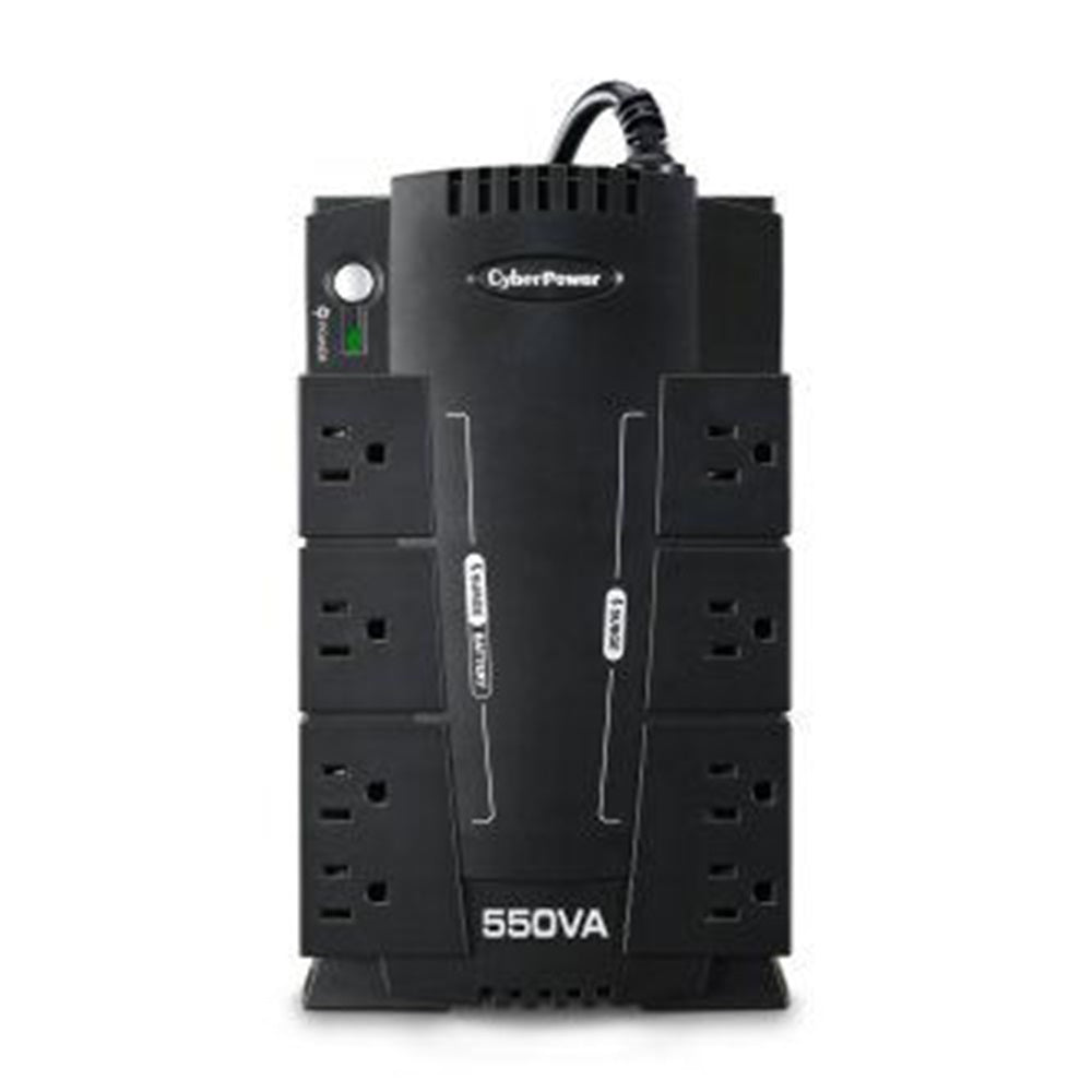 CyberPower CP550SLG 550Va Cp Ups 120V Standby Green; 8Out 5-15R Usb Rj11 Mgmt Soft 3Yr