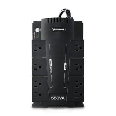 CyberPower CP550SLG 550Va Cp Ups 120V Standby Green; 8Out 5-15R Usb Rj11 Mgmt Soft 3Yr