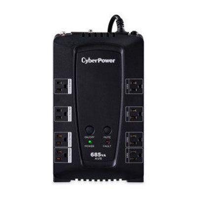 CyberPower CP685AVRG 685VA/390W Compact UPS w/AVR,8 NEMA 5-15R, USB, Serial, 3Yr Wty