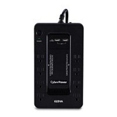 CyberPower ST625U 625VA/360W, Standby UPS, Compact, 120V, (8) NEMA 5-15R, 2xUSB Charge Ports (2.1A Shared), 5Ft Cord