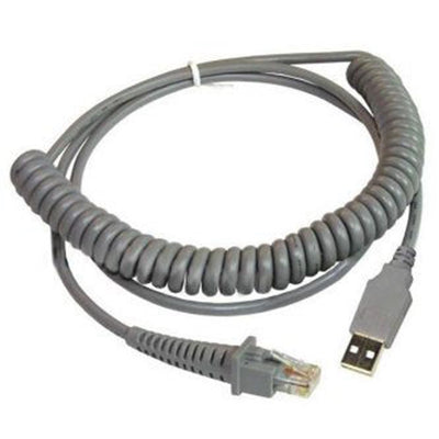 Datalogic 90A052208 Cable, USB, Type A, Coiled, 4.5 Meters.