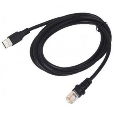 Datalogic 90A052258 Cable, USB, Type A, TPUW, Straight, 2M, Black.