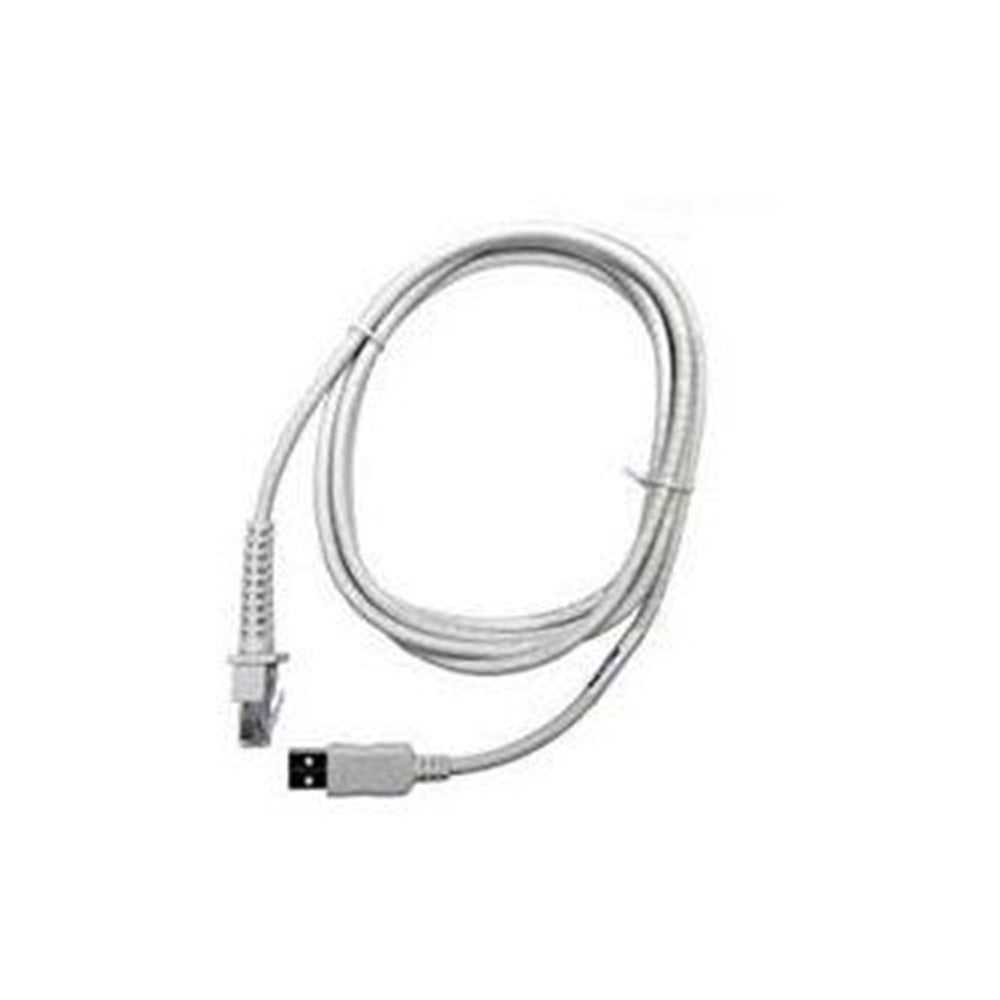 Datalogic 90A052278 Cable, USB, Type A, TPUW, Straight, 2M, White.