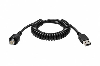 Datalogic CAB-553 Cable , USB Type A, Coiled, 2.4 m / 7.8 ft, IP67.