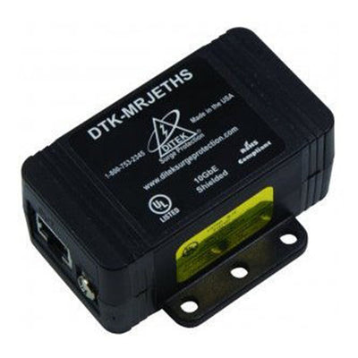 Ditek DTK-MRJETHS Single Channel - 10Gbe Ethernet Protector, Shielded RJ45 Connection