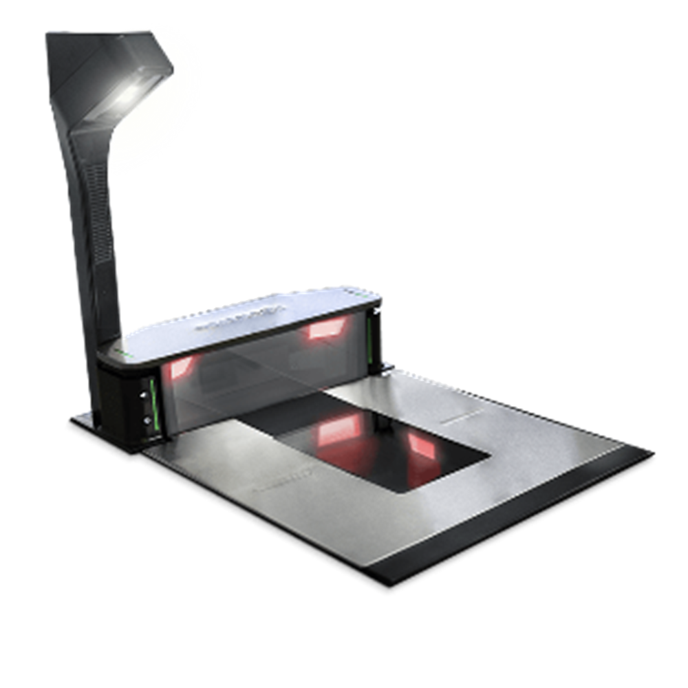 Datalogic 99222713000-GC3310 Magellan 9900i Scanner/Scale, Long Platter/Fixed Produce Rail/Flange Mount with Scale Sentry, Canada/Single