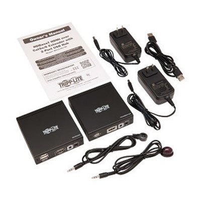 Eaton B013-HU-4K HDMI HDBaseT KVM Console Extender over Cat6 - 2 USB Ports, IR, 4K 30 Hz (130 ft.), 1080p (230 ft.)