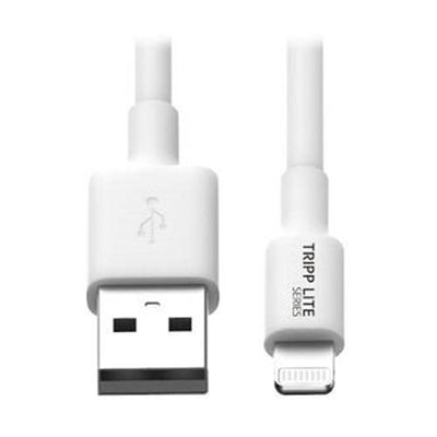 Eaton M100-003-WH USB-A to Lightning Sync/Charge Cable (M/M) - MFi Certified, White, 3 ft. (0.9 m)