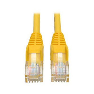 Eaton N001-007-YW Cat5e 350 MHz Snagless Molded (UTP) Ethernet Cable (RJ45 M/M), PoE - Yellow, 7 ft. (2.13 m)