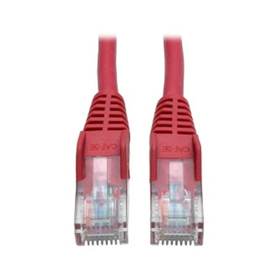 Eaton N001-015-RD Cat5e 350 MHz Snagless Molded (UTP) Ethernet Cable (RJ45 M/M), PoE - Red, 15 ft. (4.57 m)