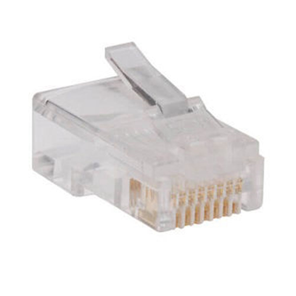 Eaton N030-100 RJ45 Plugs for Round Solid / Stranded Conductor 4-pair Cat5e Cable, 100-Pack
