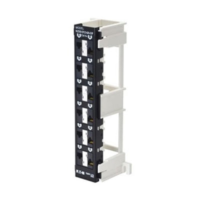 Eaton N062-012-KJ-WOF Tripp Lite Series 12-Port Wall-Mount Patch Panel for UTP Keystone Jacks, Offset Ports, TAA
