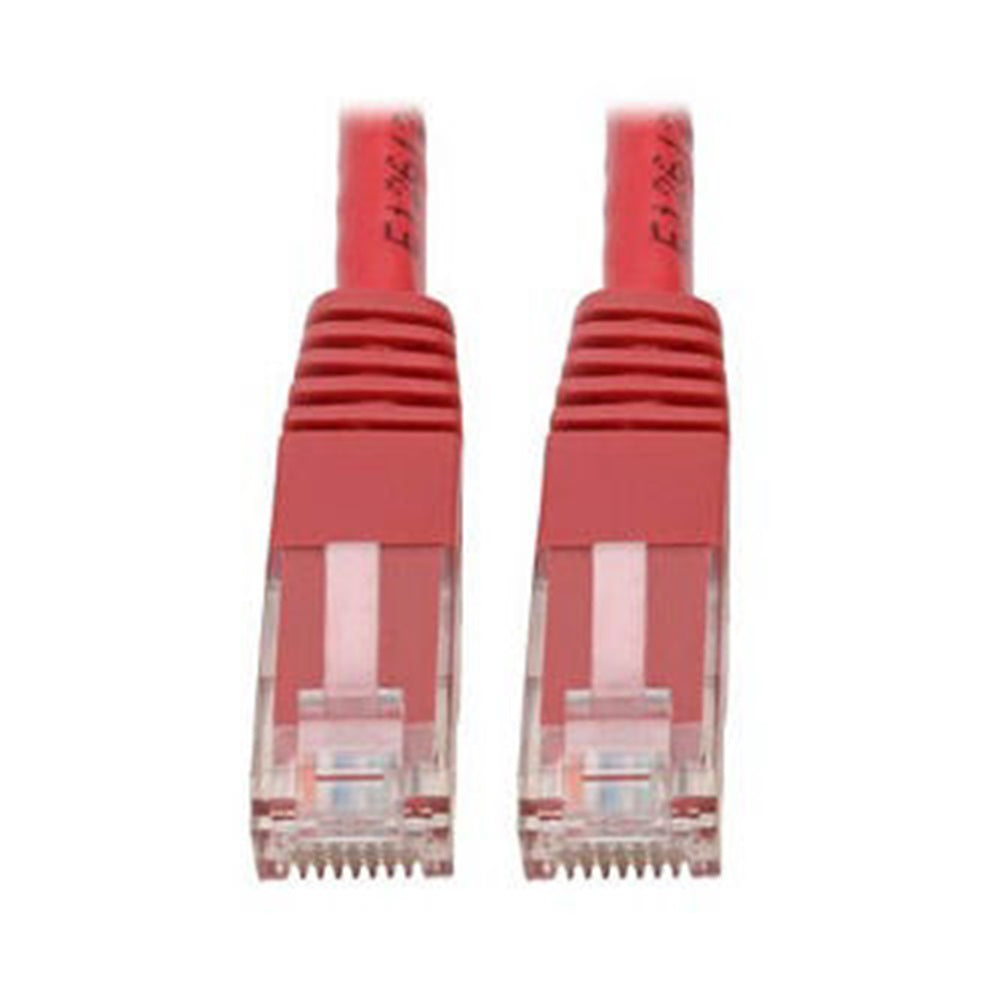 Eaton N200-005-RD Cat6 Gigabit Molded (UTP) Ethernet Cable (RJ45 M/M), PoE, Red, 5 ft. (1.52 m)