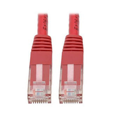 Eaton N200-010-RD Cat6 Gigabit Molded (UTP) Ethernet Cable (RJ45 M/M), PoE, Red, 10 ft. (3.05 m)