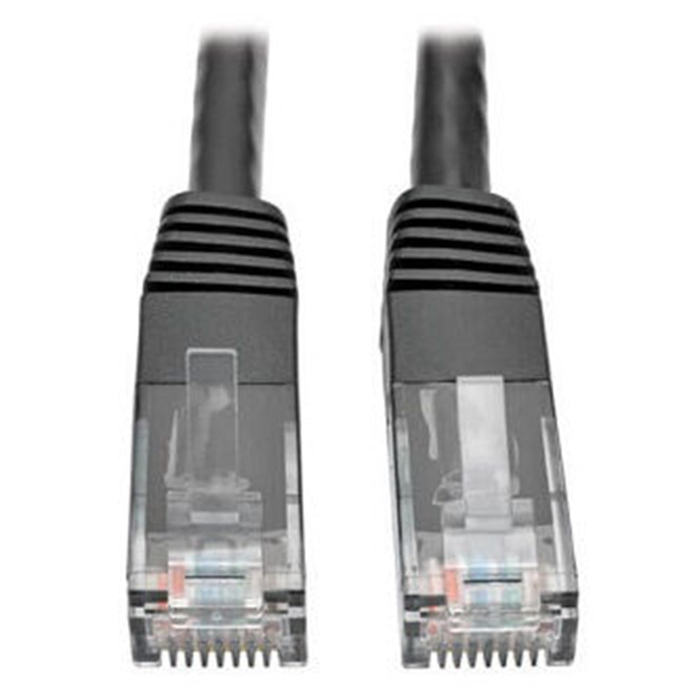 Eaton N200-025-BK Cat6 Gigabit Molded (UTP) Ethernet Cable (RJ45 M/M), PoE, Black, 25 ft. (7.62 m)