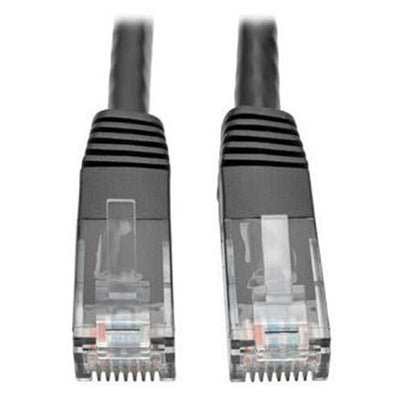 Eaton N200-025-BK Cat6 Gigabit Molded (UTP) Ethernet Cable (RJ45 M/M), PoE, Black, 25 ft. (7.62 m)