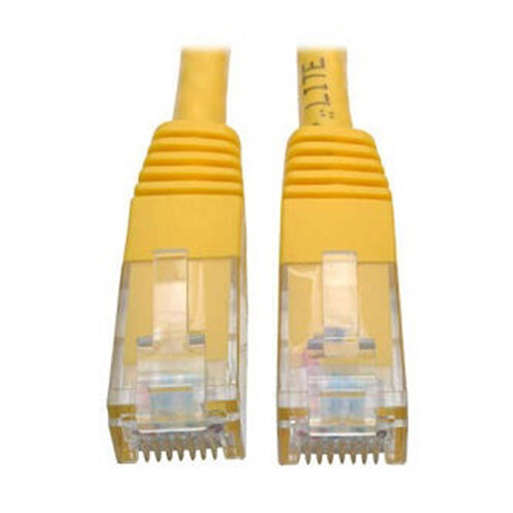 Eaton N200-025-YW Cat6 Gigabit Molded (UTP) Ethernet Cable (RJ45 M/M), PoE, Yellow, 25 ft. (7.62 m)