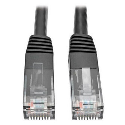 Eaton N200-050-BK Cat6 Gigabit Molded (UTP) Ethernet Cable (RJ45 M/M), PoE, Black, 50 ft. (15.24 m)
