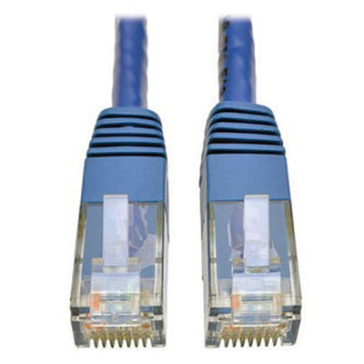 Eaton N200-100-BL Cat6 Gigabit Molded (UTP) Ethernet Cable (RJ45 M/M), PoE, Blue, 100 ft. (30.5 m)